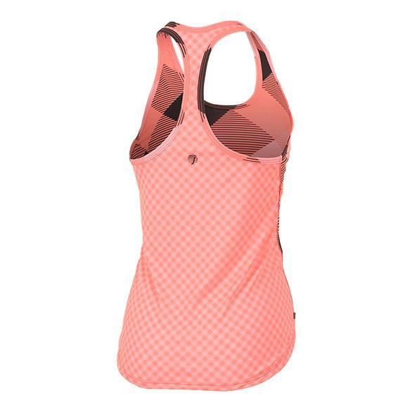 BURN GINGHAM ACTIVE TANK- FINAL SALE