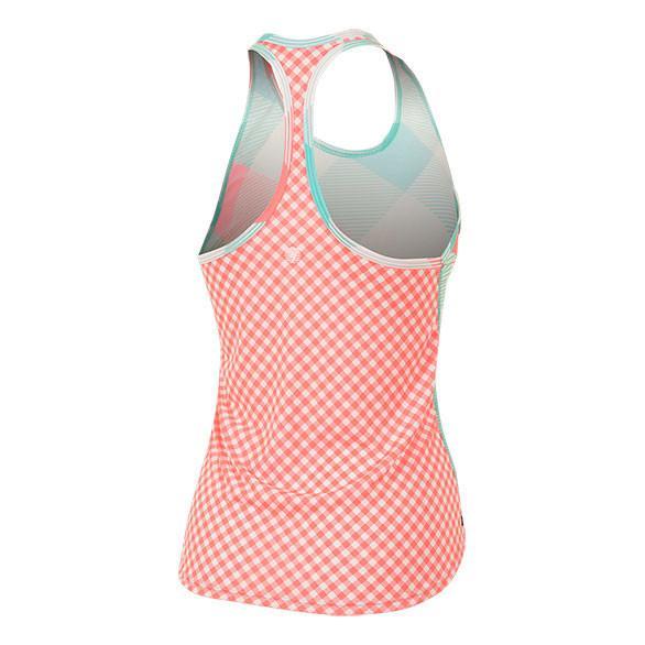 BURN GINGHAM ACTIVE TANK- FINAL SALE