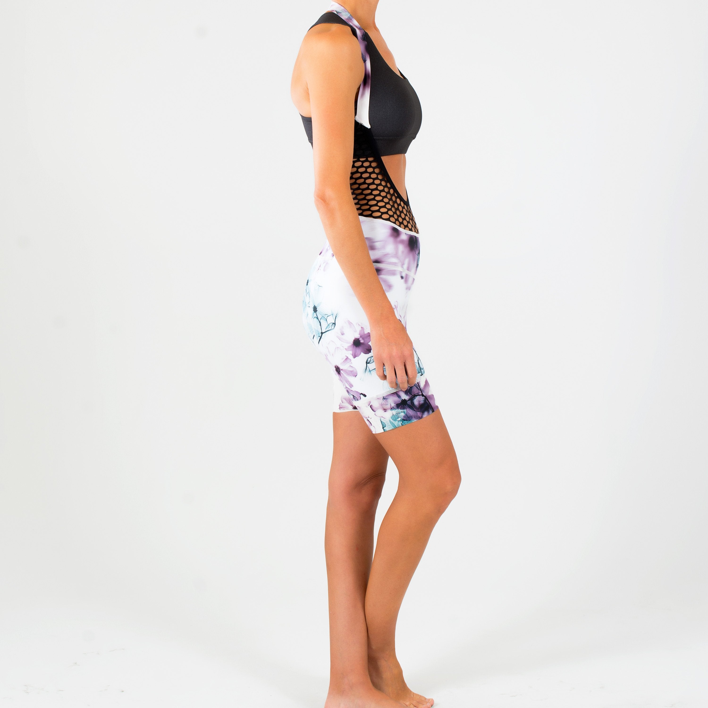 Ethereal Petunia Bib Short