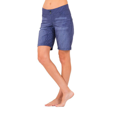 Pinstripe Denim Skinny Americano Short