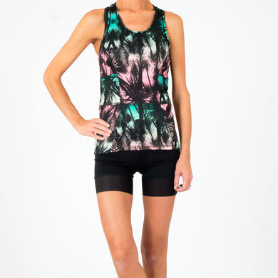Majestic Palm Tri Troika Racerback Tank
