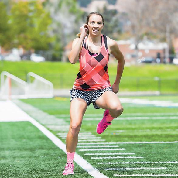 BURN GINGHAM ACTIVE TANK- FINAL SALE