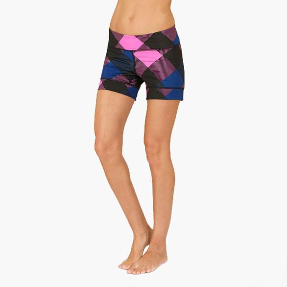 GLUTIE GINGHAM ACTIVE SHORT