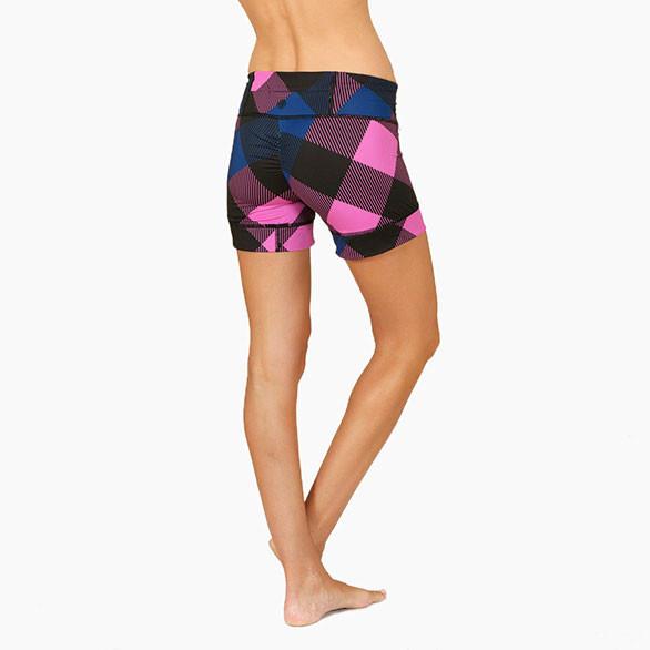 GLUTIE GINGHAM ACTIVE SHORT