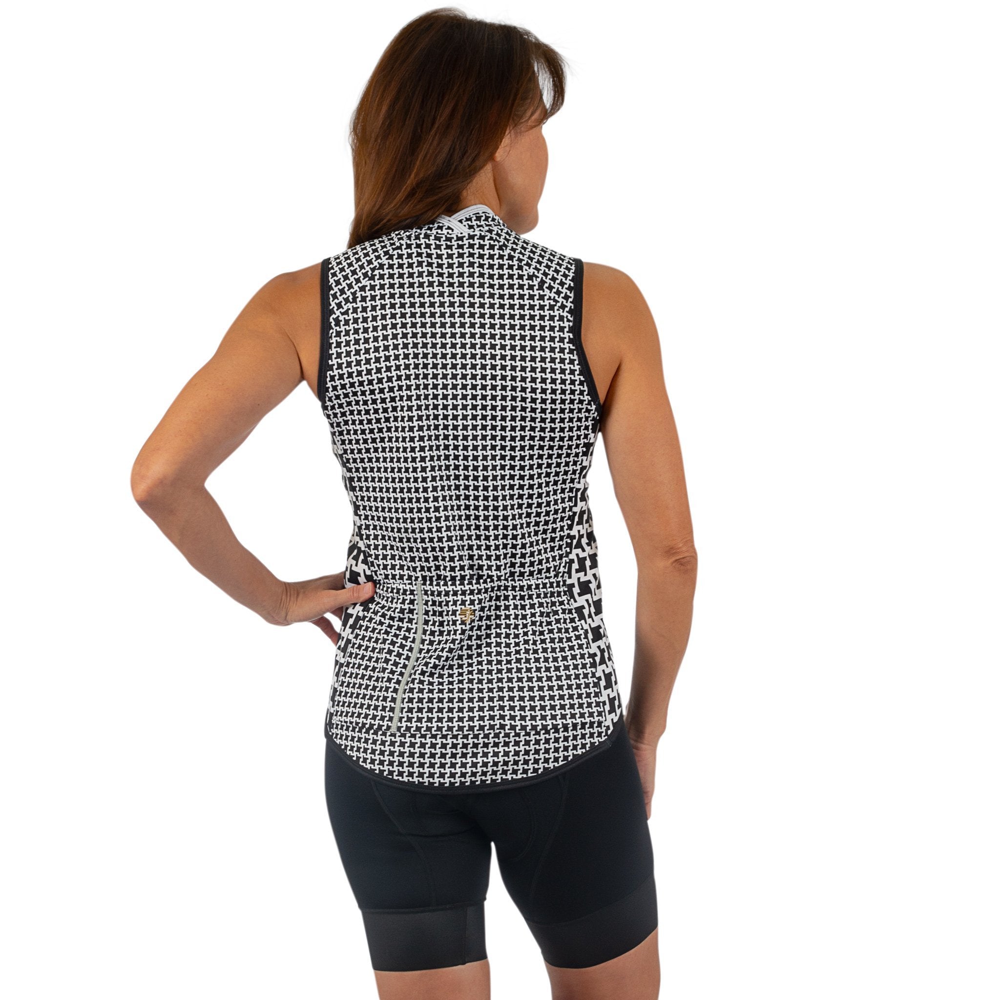 Dog's Tooth Bellissima Sleeveless Jersey