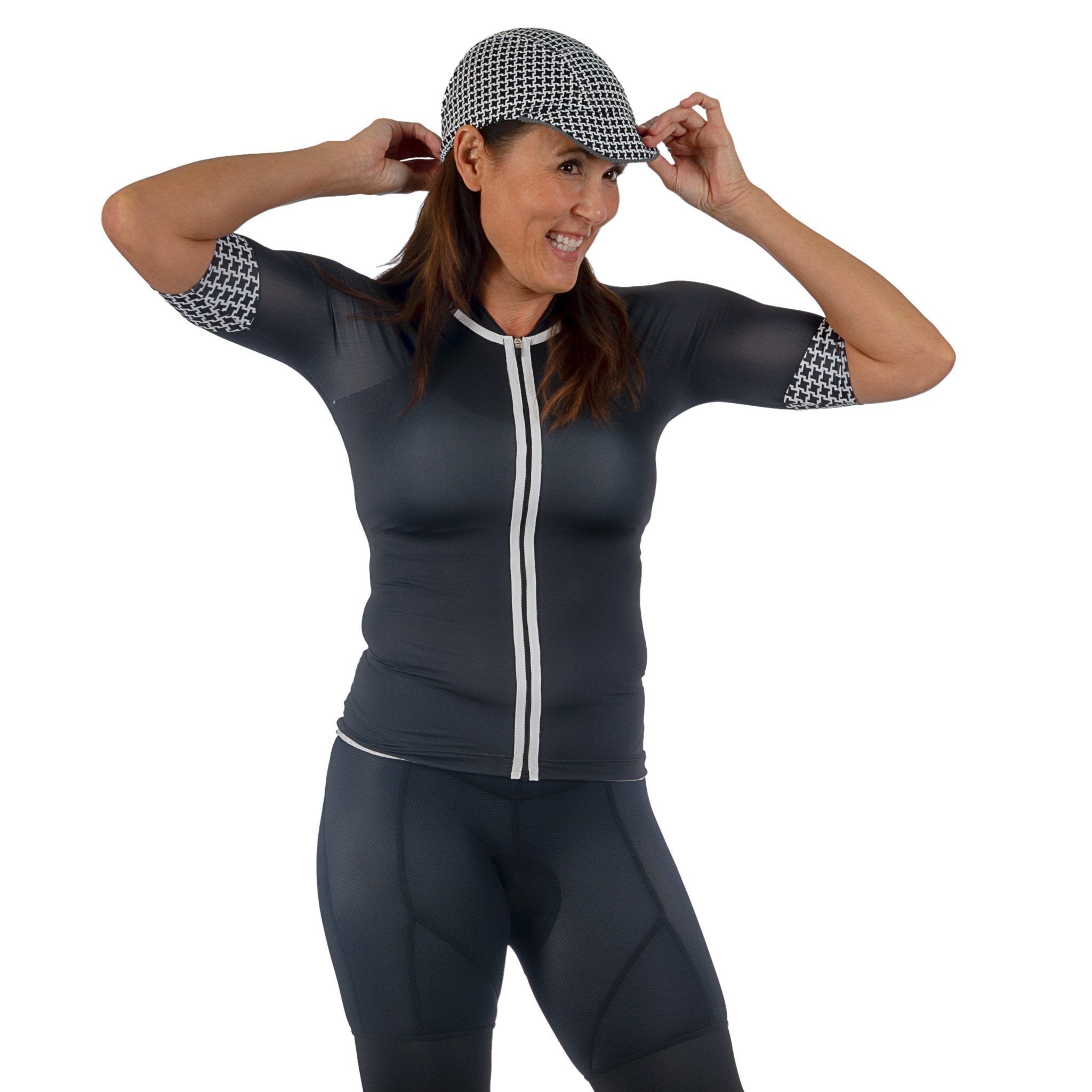 Dog's Tooth Cyclists Femme Cap