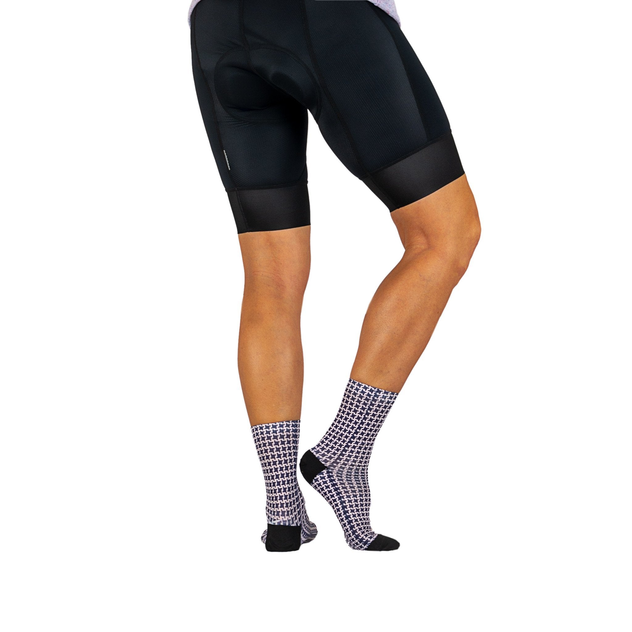 Dog's Tooth Short Socks
