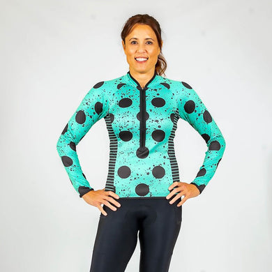 Spray Dots Bellissima LS Jersey PLUS