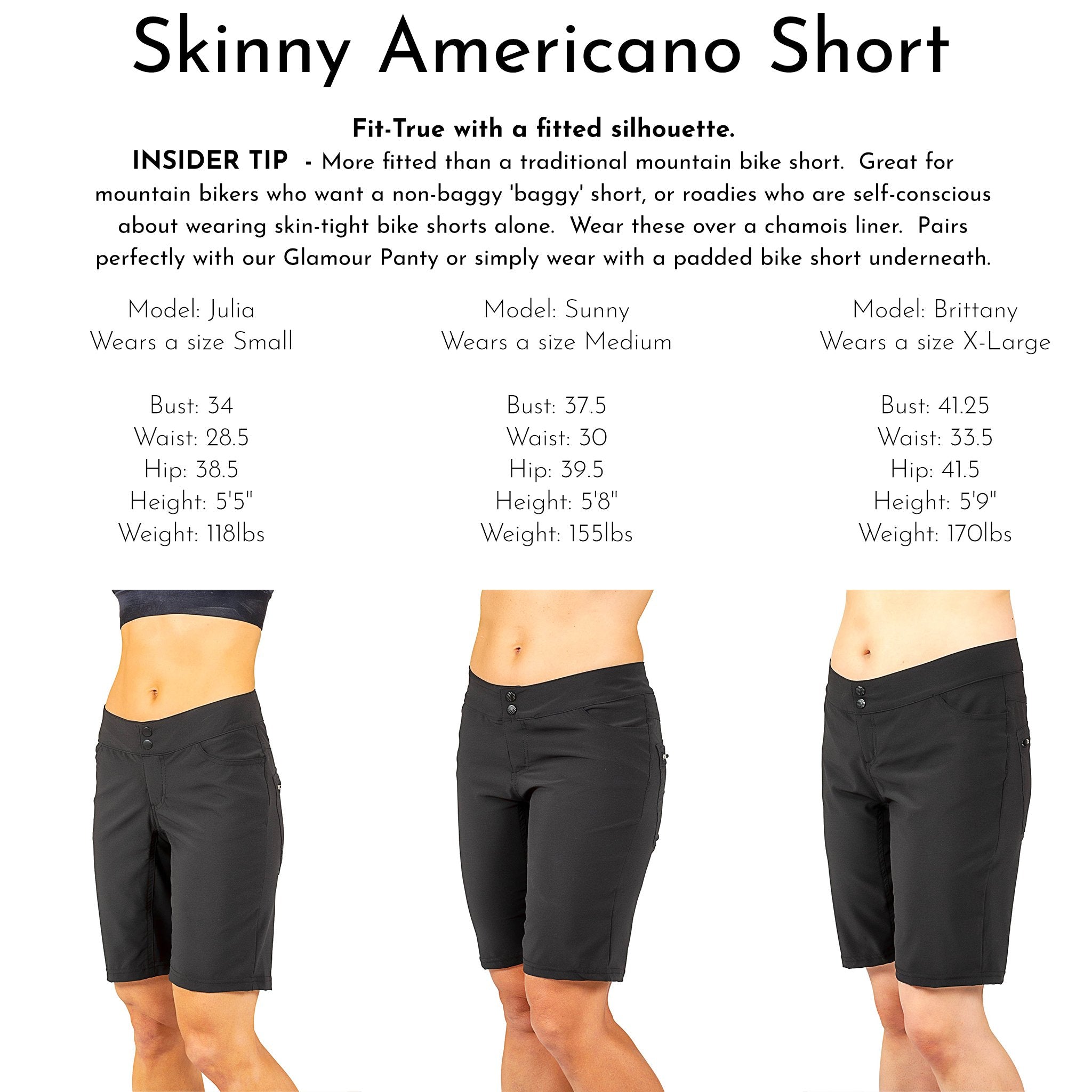 La Toile Skinny Americano Short PLUS